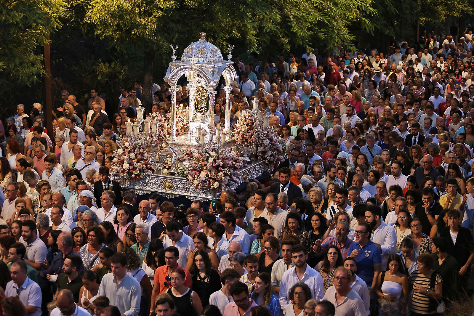 La bajada de la Virgen de La Cinta en imágenes