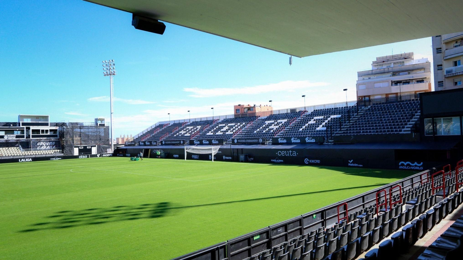 El estadio Murube de Ceuta.
