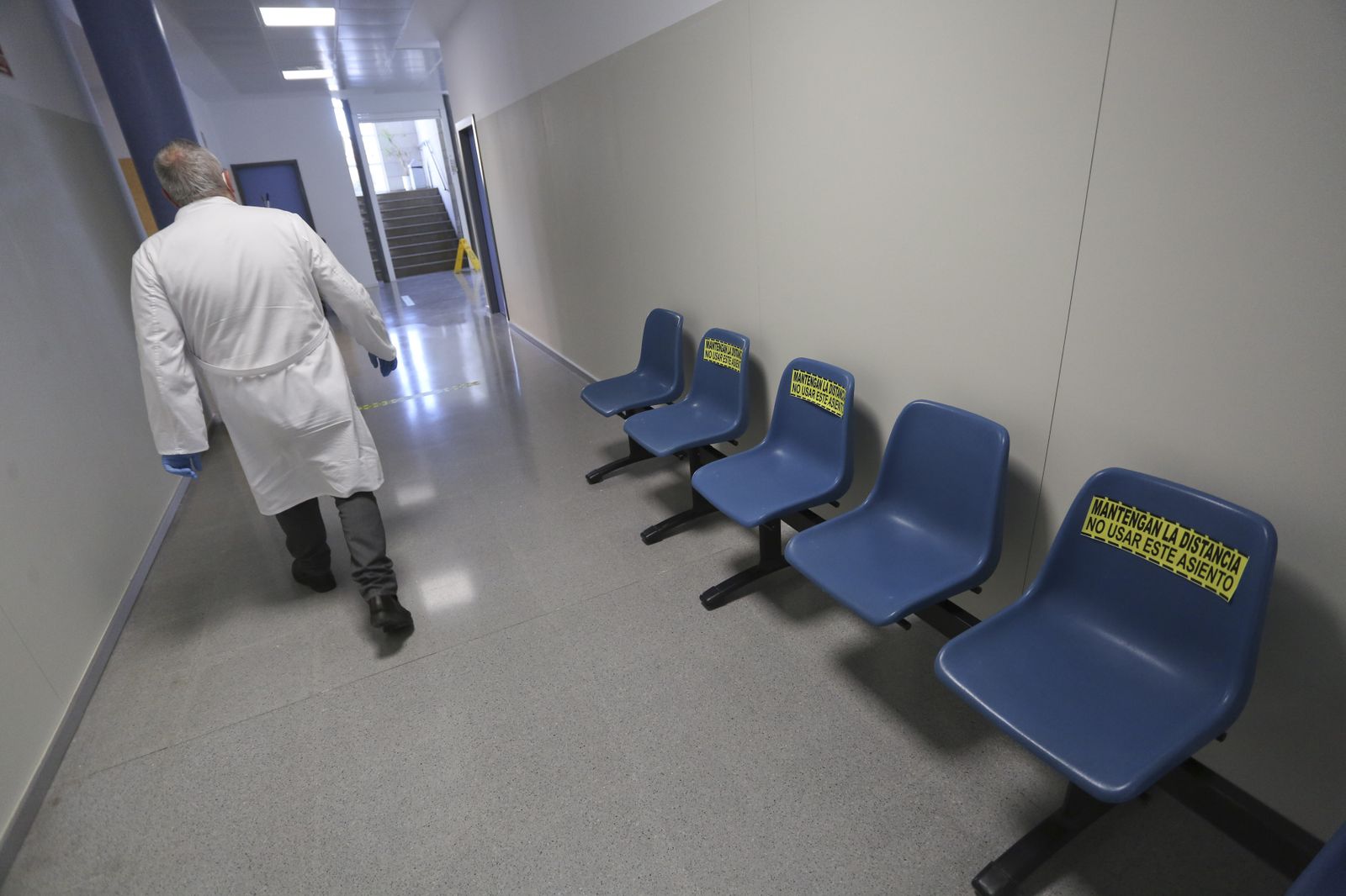 Interior de un centro de salud.