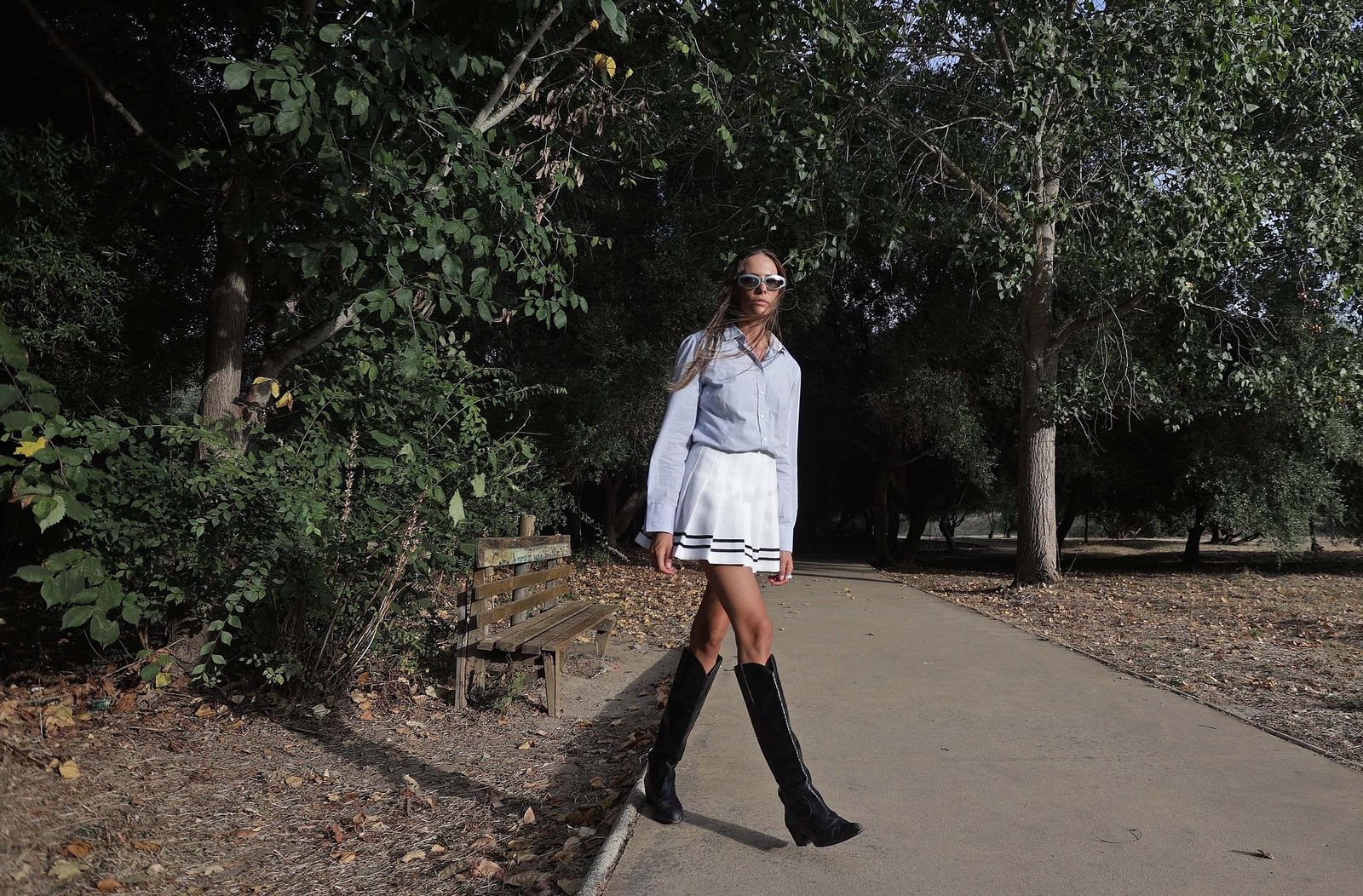 Fotos de Brisa Fenoy en la zona de Getares en Algeciras