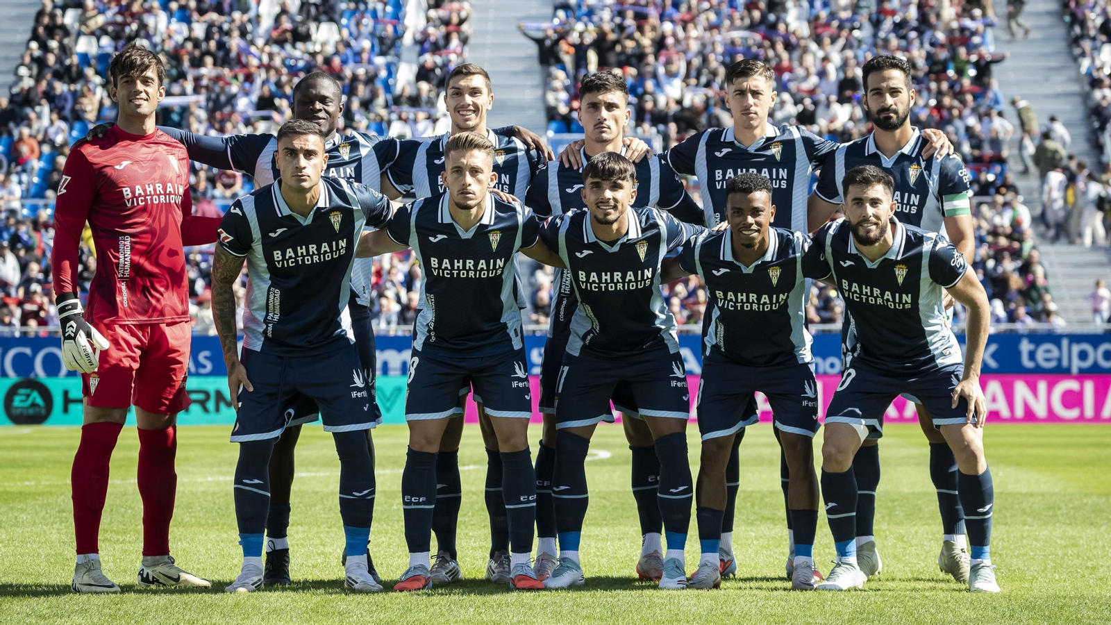 El once inicial del Córdoba CF en la visita al Real Zaragoza.