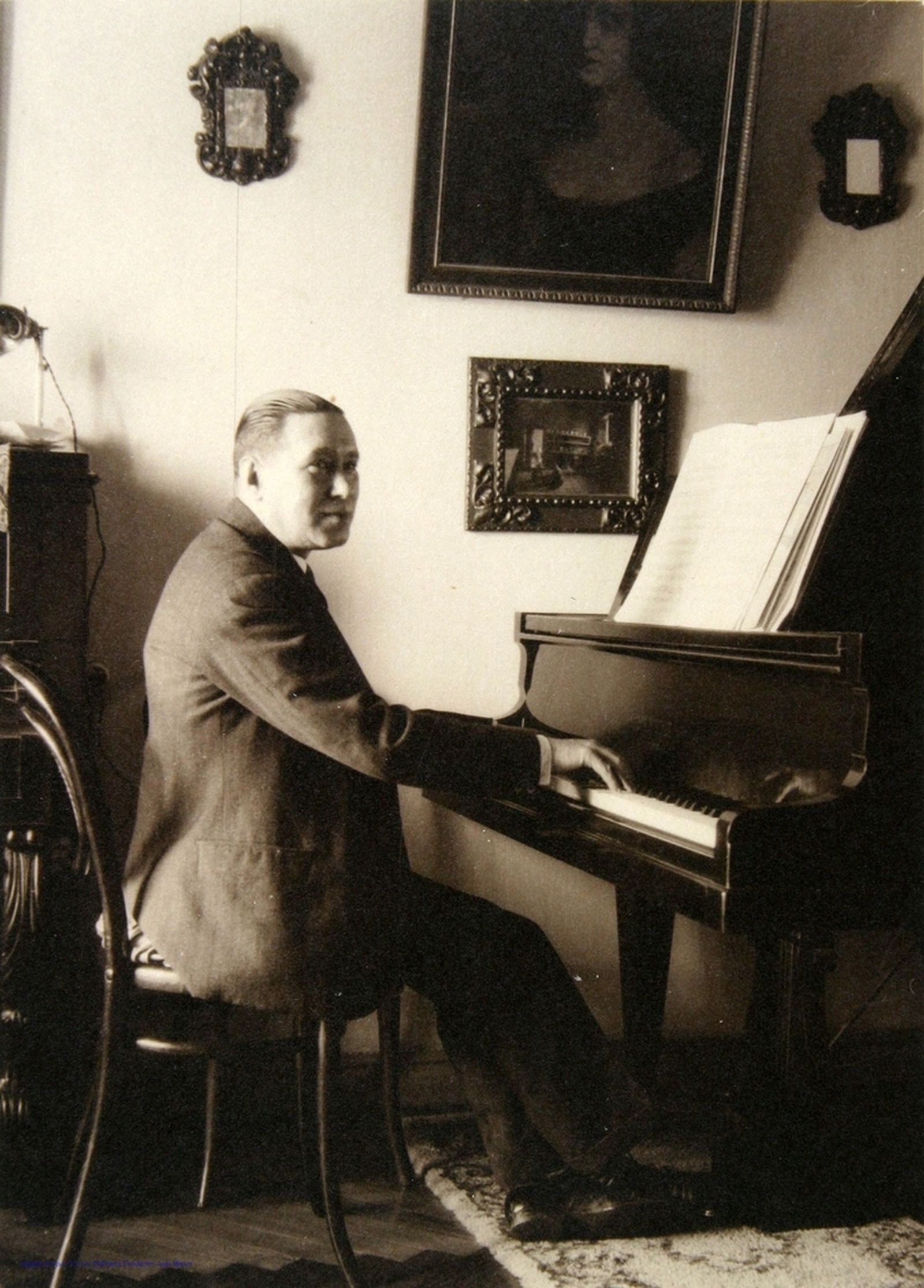 El compositor Joaquín Turina.
