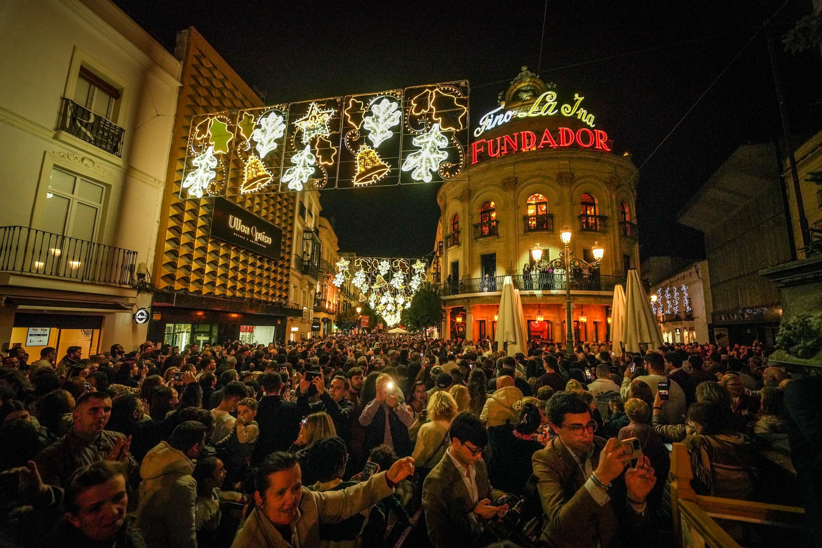 Imágenes del encendido Navideño en Jerez