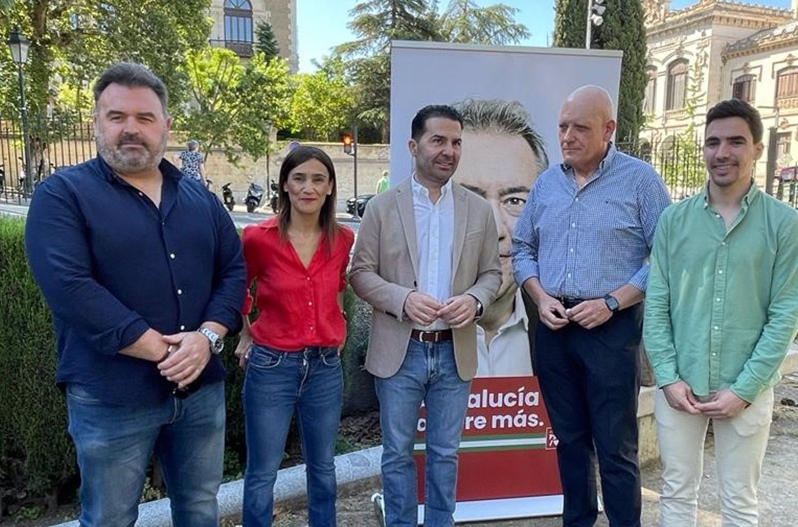 Noel López, Olga Manzano, Gerardo Sánchez, Jorge Ibáñez y Javier Jiménez, candidatos del PSOE por Granada al Parlamento Andaluz
