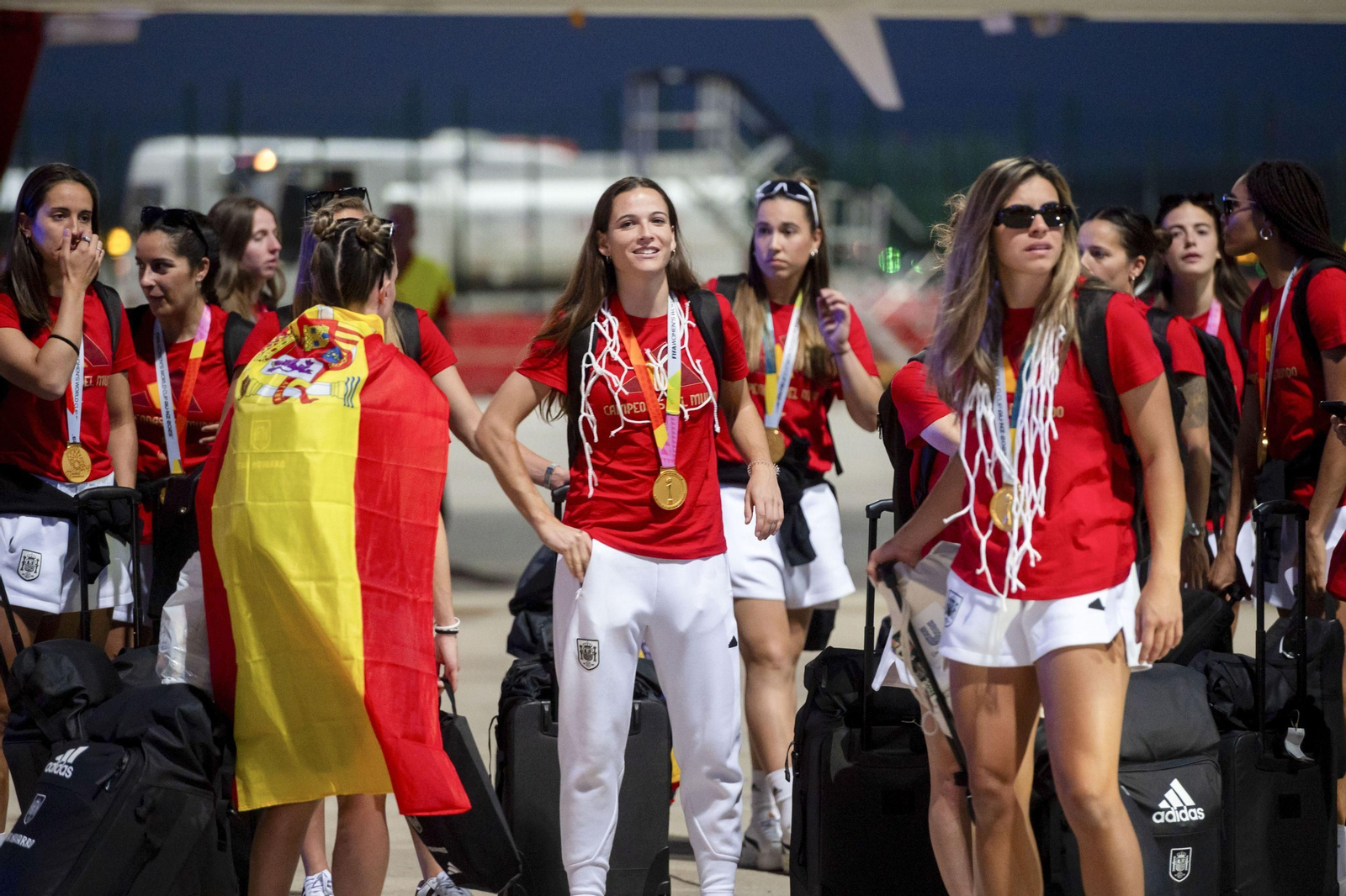 Los festejos de las jugadoras de la Selección española de fútbol femenino