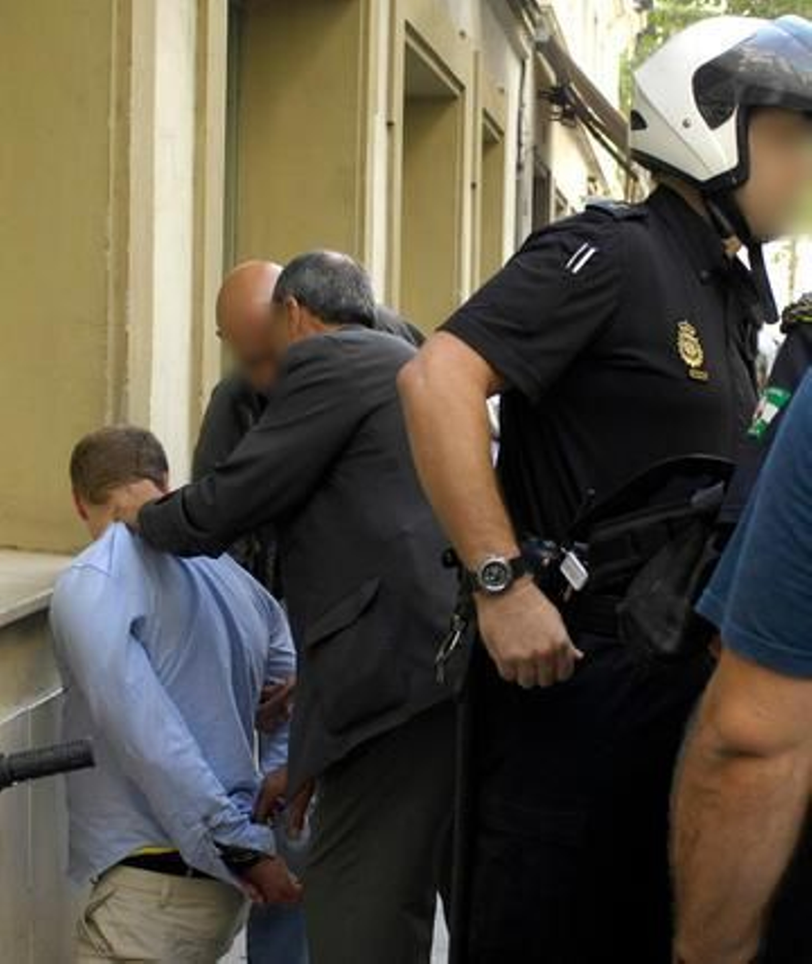 Uno de los dos detenidos.

Foto: Manuel Gómez