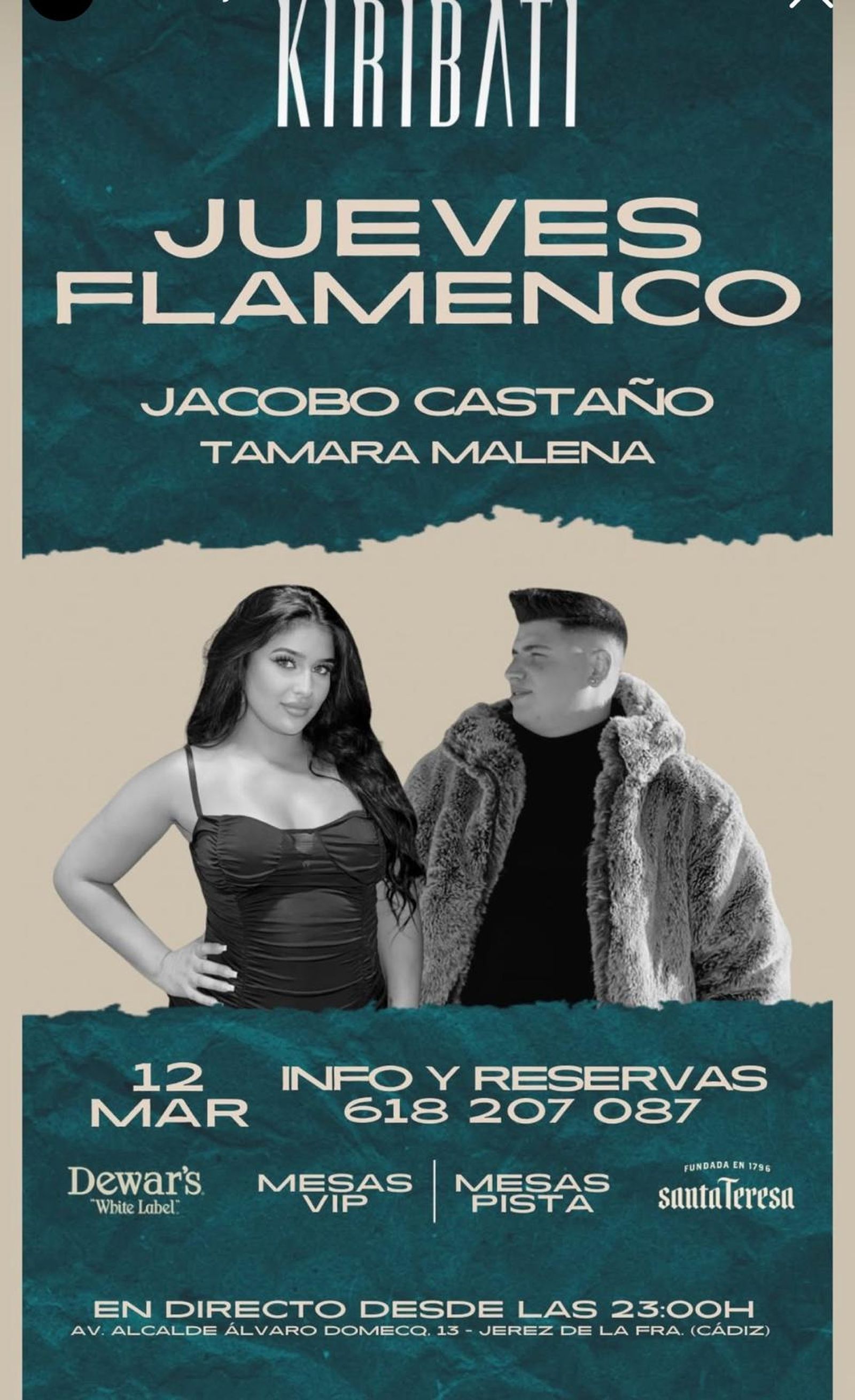 Jacobo Castaño y Tamara Malena, en Kiribati. Jerez.