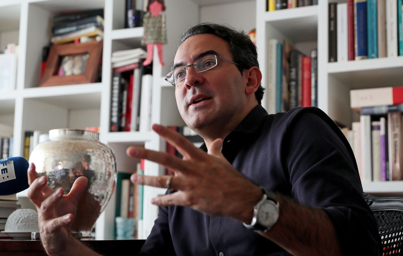 El escritor Juan Gabriel Vásquez (Bogotá, 1973).