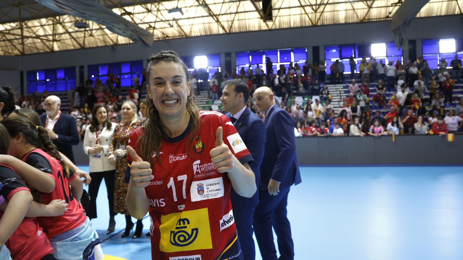 Jennifer Gutiérrez, una de las jugadoras más felices en su pabelló n