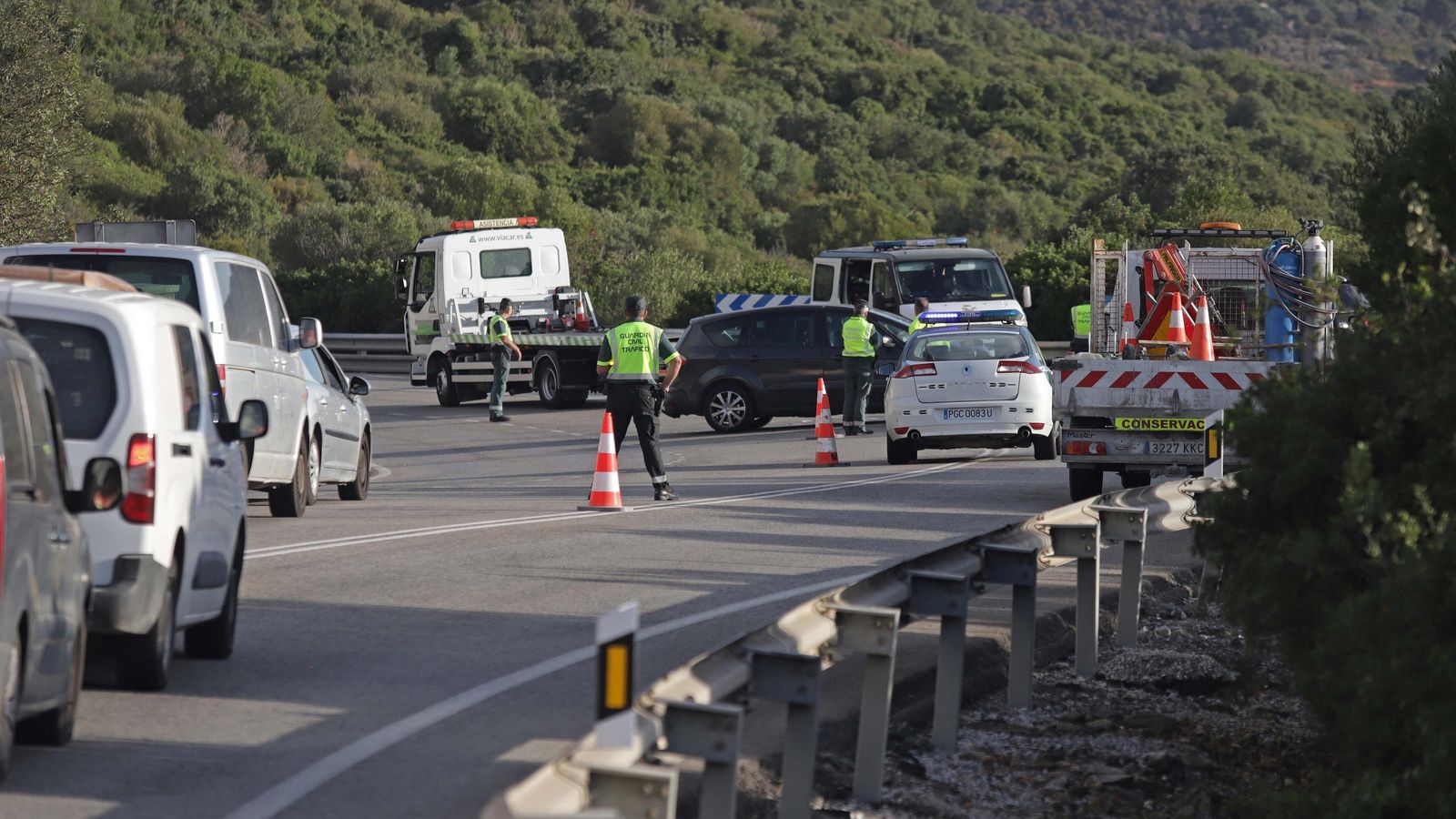 Accidente de tráfico en la N-340 en Tarifa