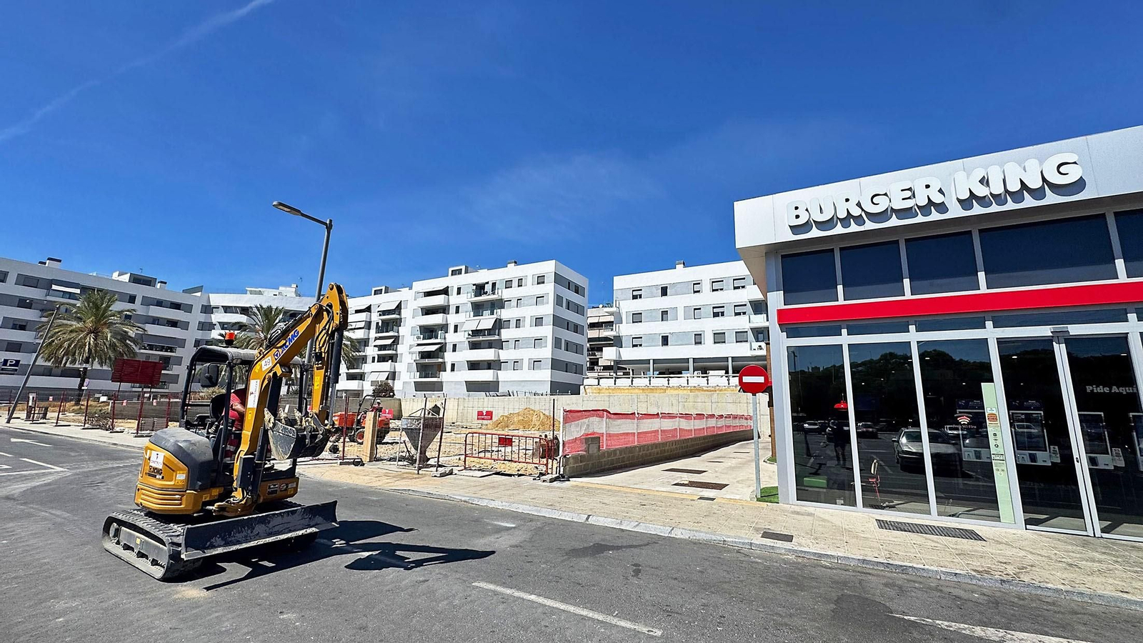 Estado actual de las obras en el sector San Antonio.