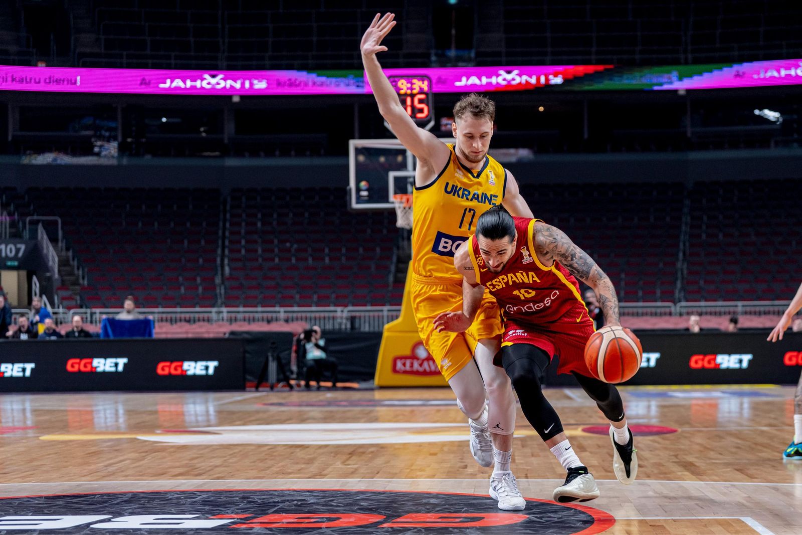 Las mejores fotos del Ucrania-España de baloncesto