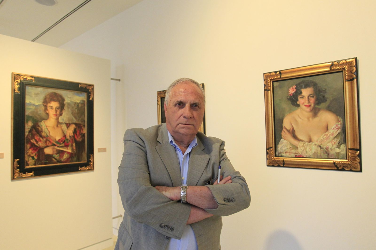 Antonio Pérez Carmona, en el Museo Cruz Herrera (2016)