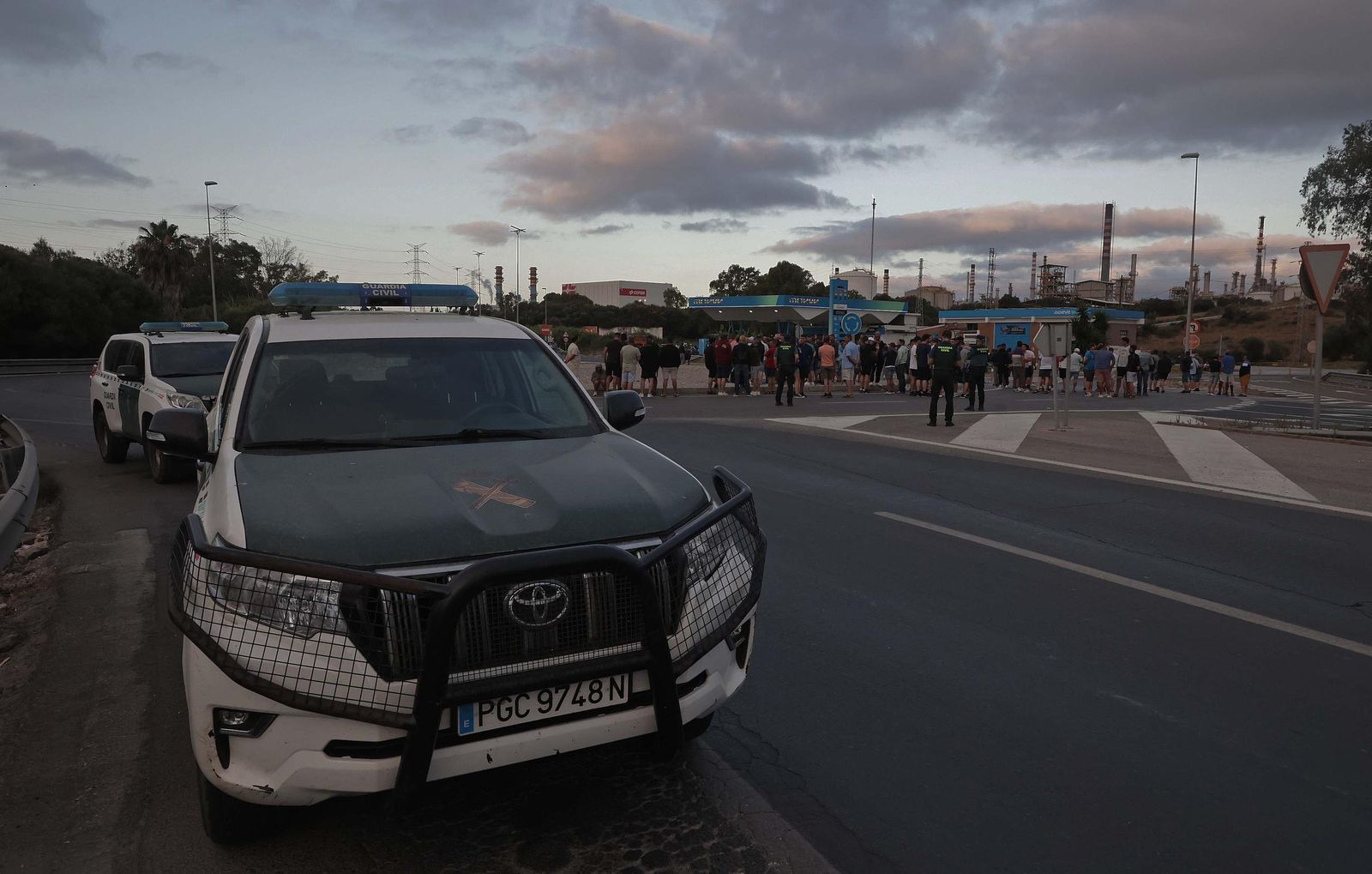 Fotos de la jornada del miércoles de la huelga del metal en el Campo de Gibraltar