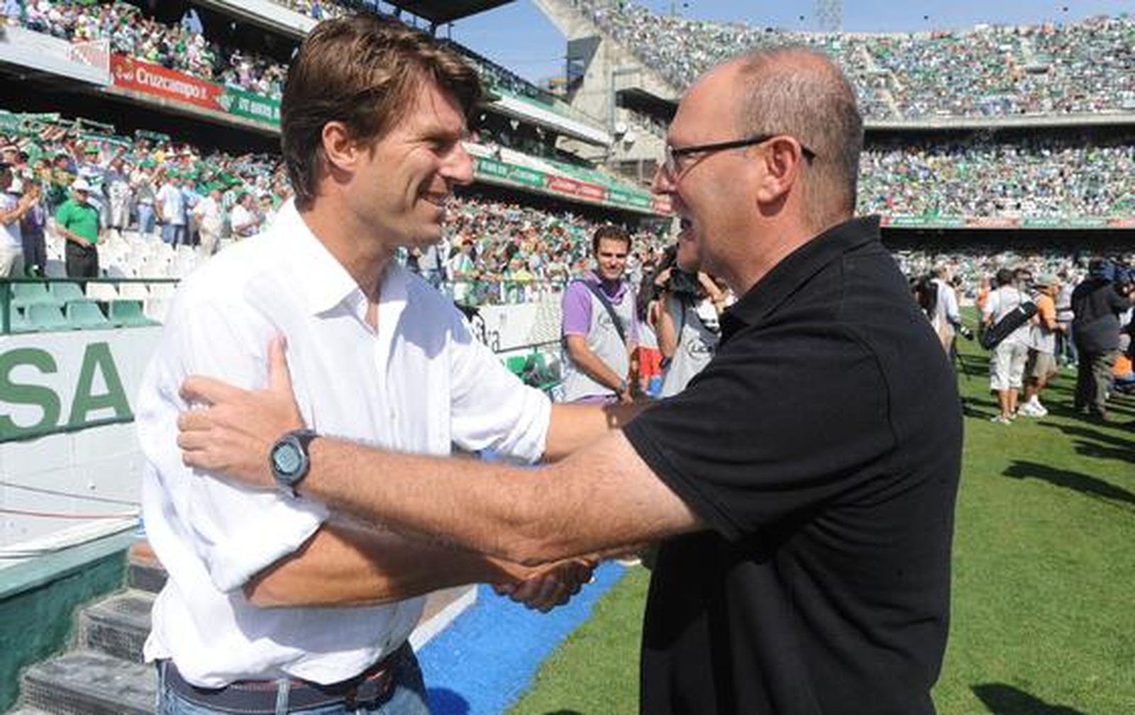 El Betis gana el segundo partido de su regreso a Primera gracias a un gol de Rubén Castro (1-0). / Antonio Pizarro