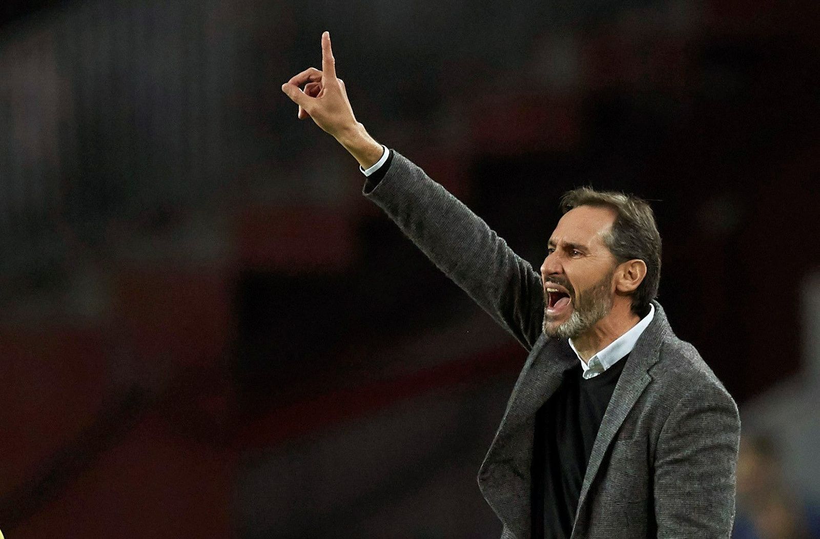 Vicente Moreno, durante un encuentro.