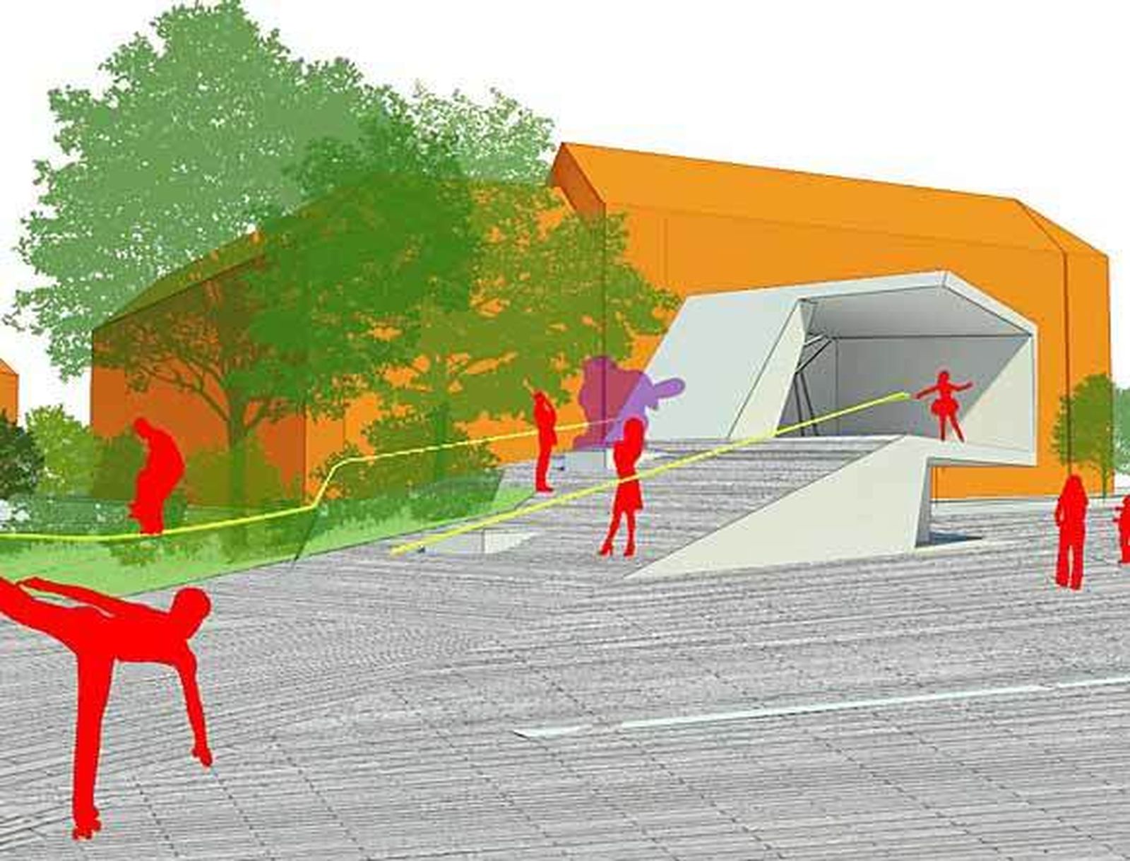 La partitura de una plaza