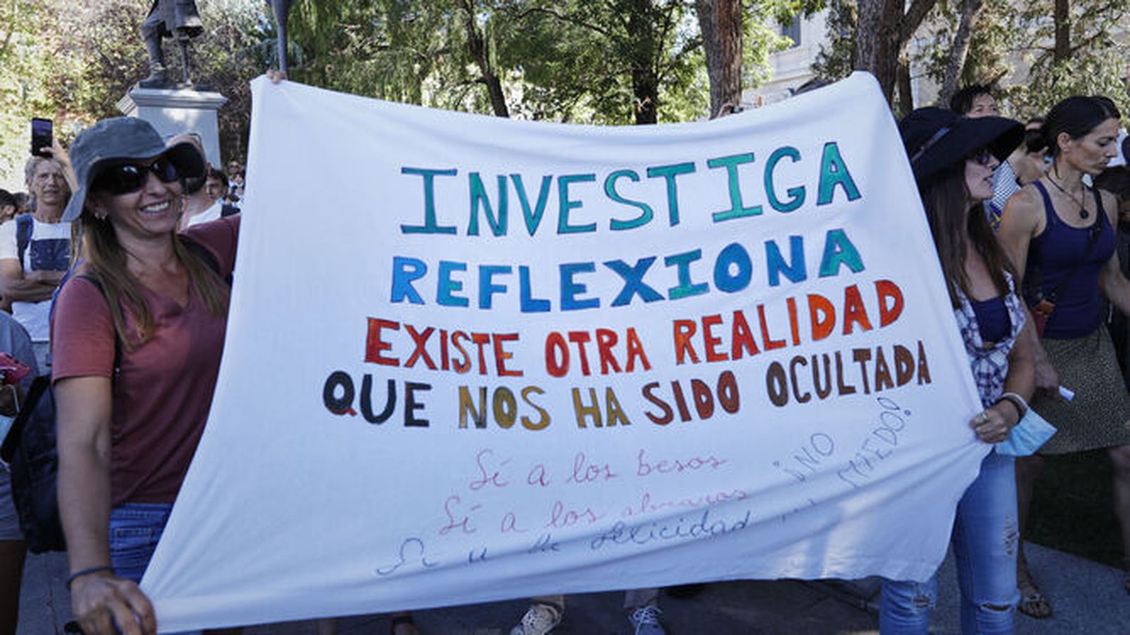 La manifestación de Madrid congregó a más de 2.500 personas, según la Policía.