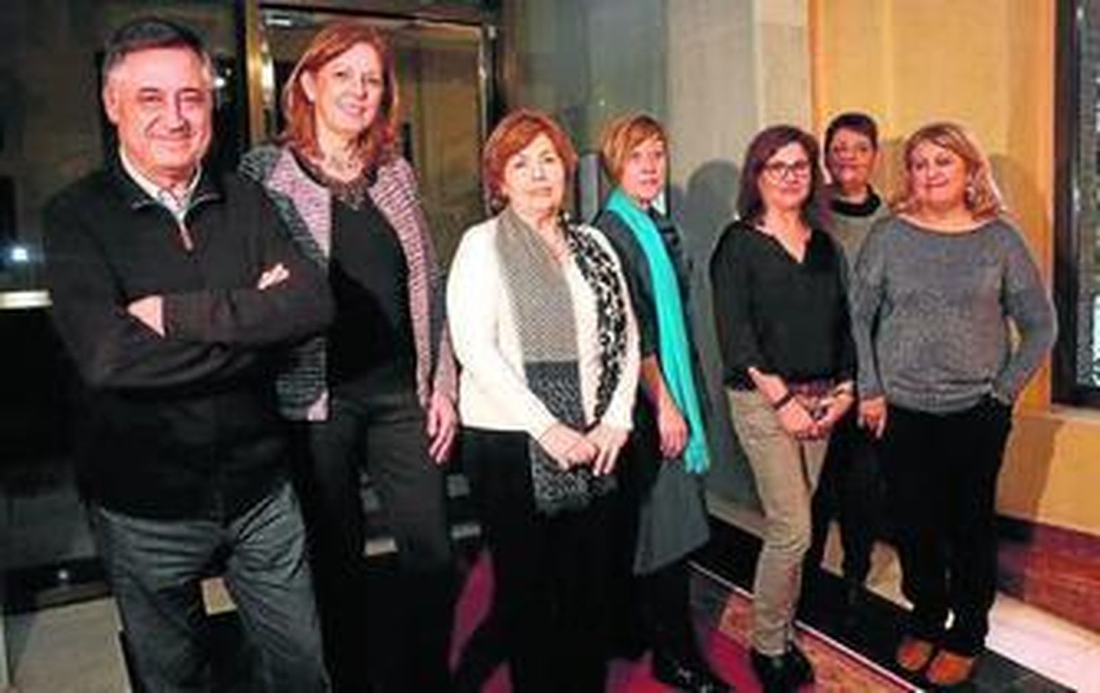 Los miembros del jurado, ayer antes de fallar el galardón.