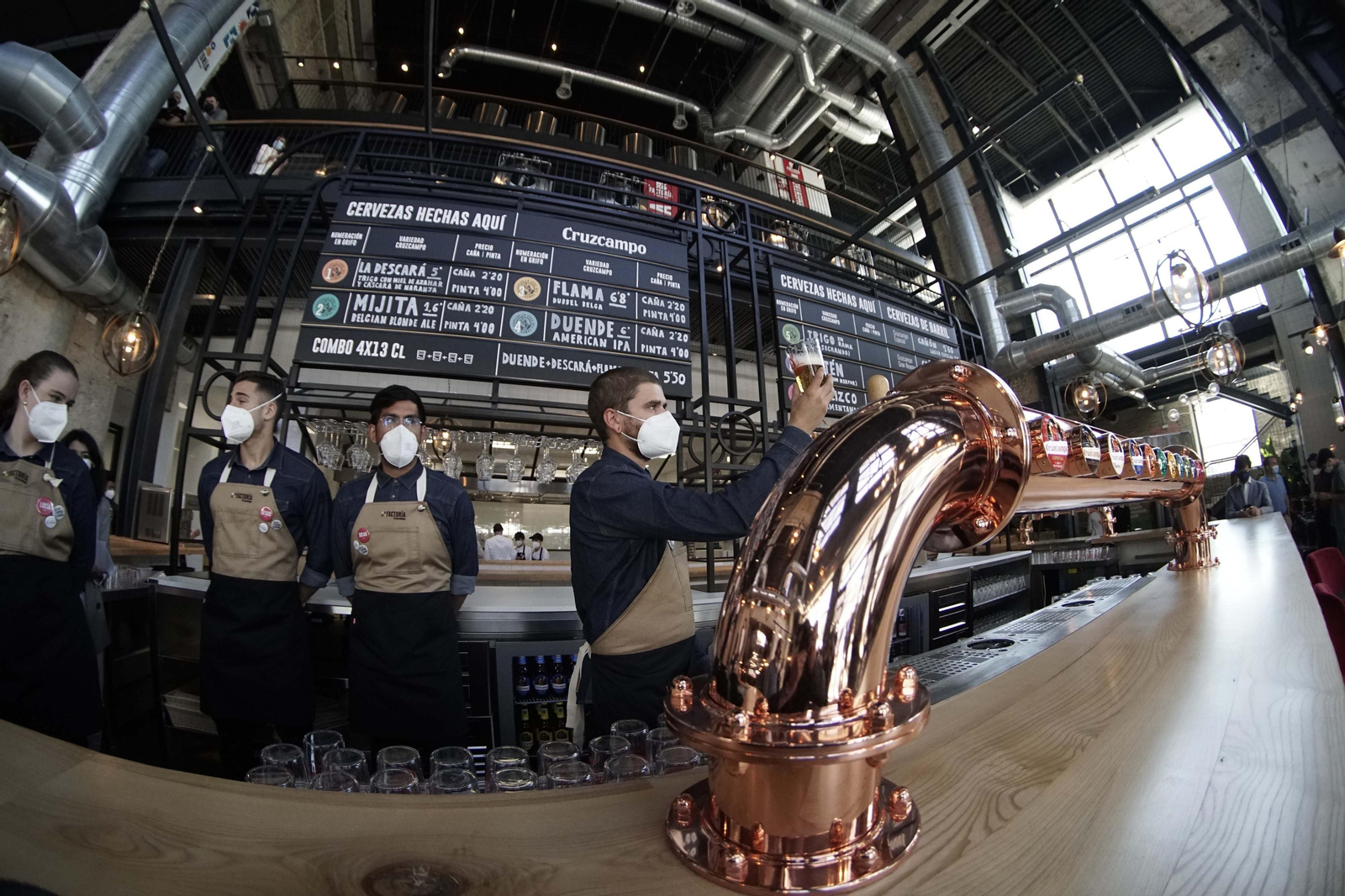 Las imágenes de la inauguración de La Factoría de Cruzcampo