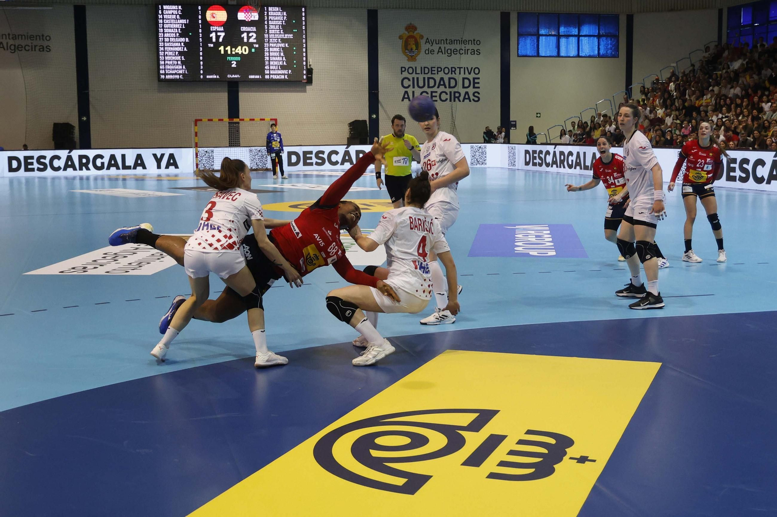 Las fotos del España Croacia de clasificación para el Mundial femenino de balonmano, en Algeciras