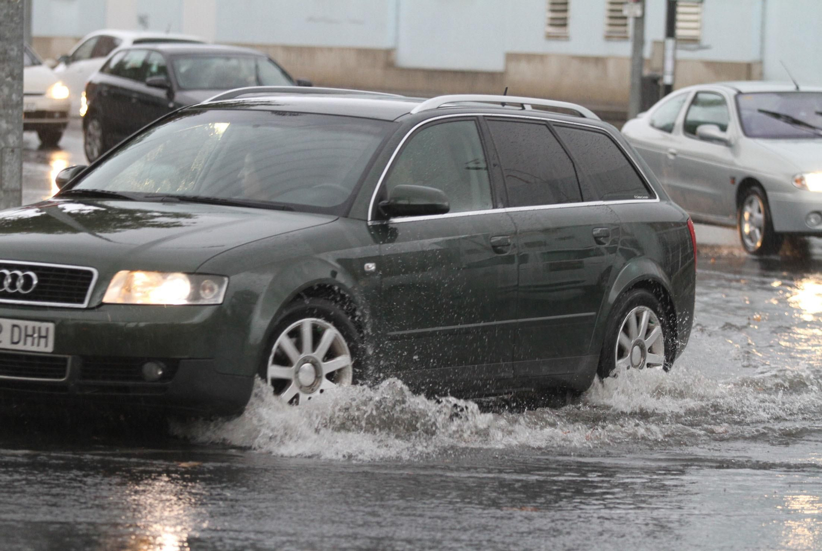 Imágenes del temporal de lluvia en Huelva.