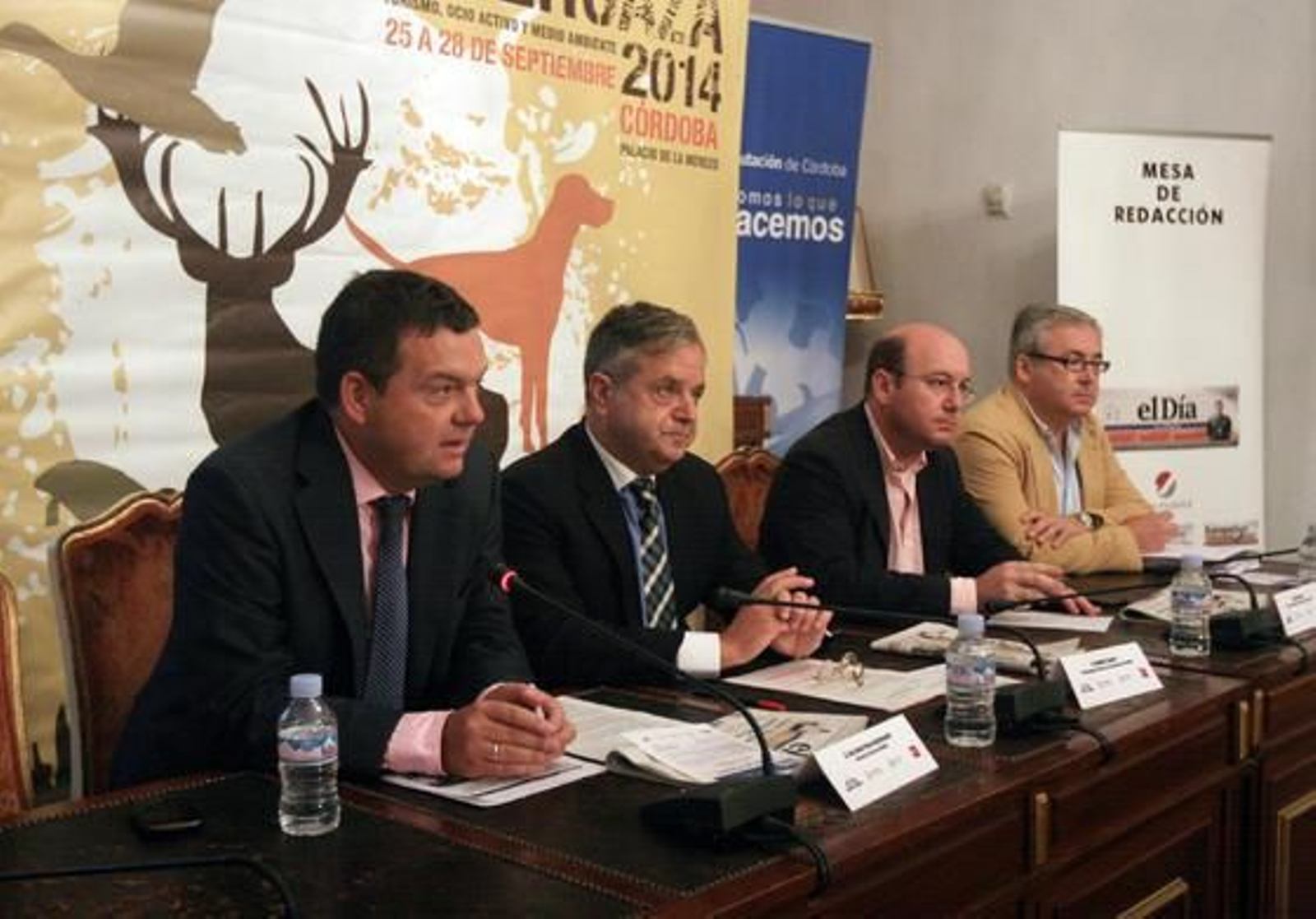 Luis Pérez-Bustamante, Salvador Fuentes, Rafael Navas y Francisco Beltrán. 

Foto: Barrionuevo