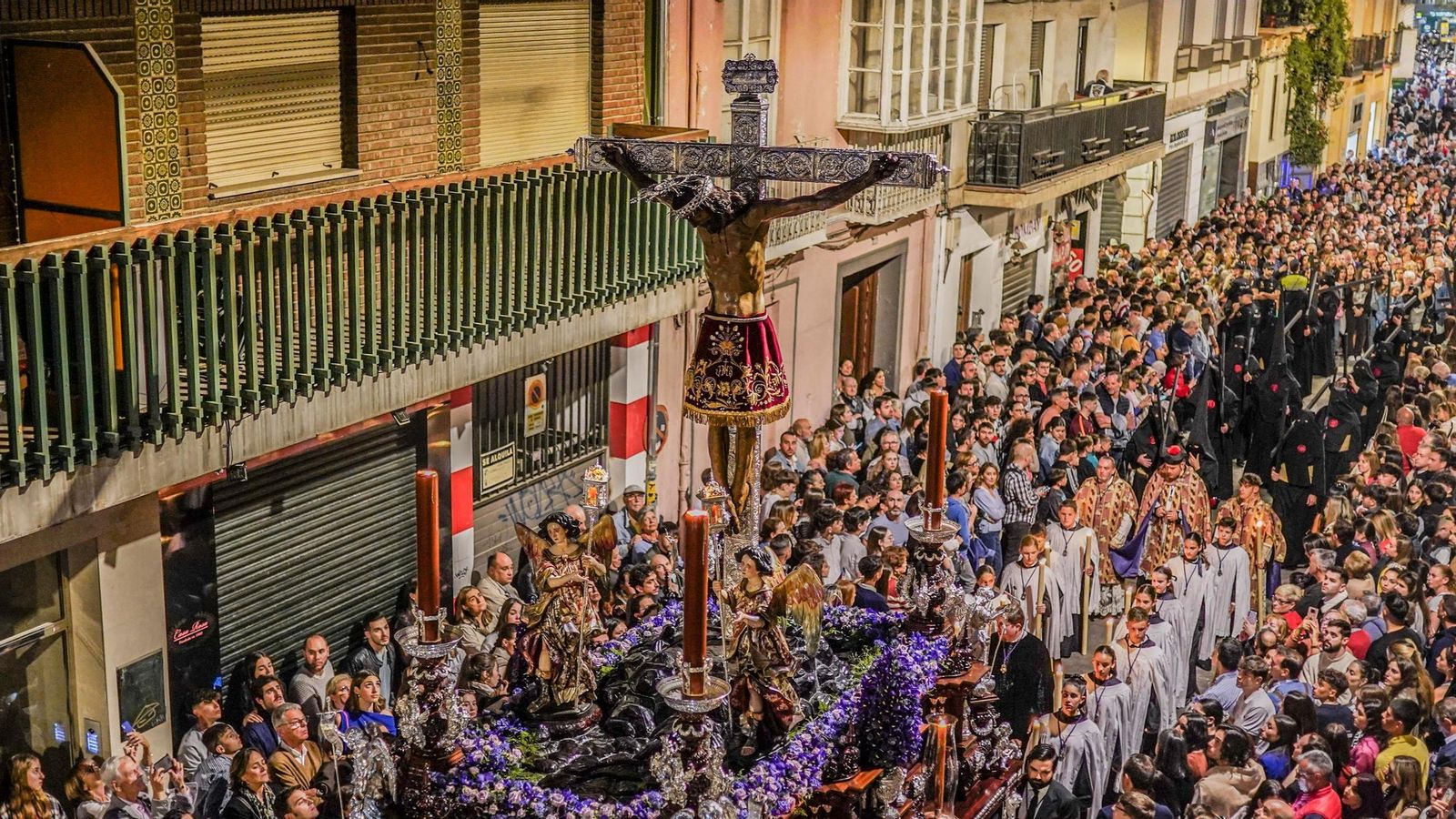Santísimo Cristo de San Agustín en la calle San Antón, Lunes Santo 2023