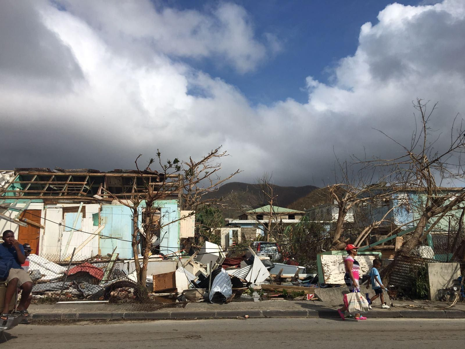 Imagen de los efectos del huracán 'Irma' tomada por la joven odontóloga pozoalbense.