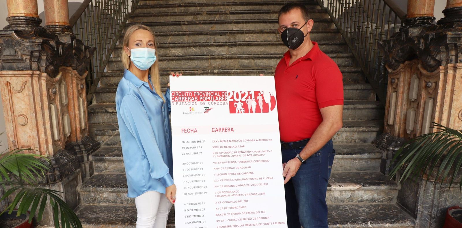 Imagen de la presentación del Circuito de Carreras Populares en la sede de la Diputación de Córdoba.