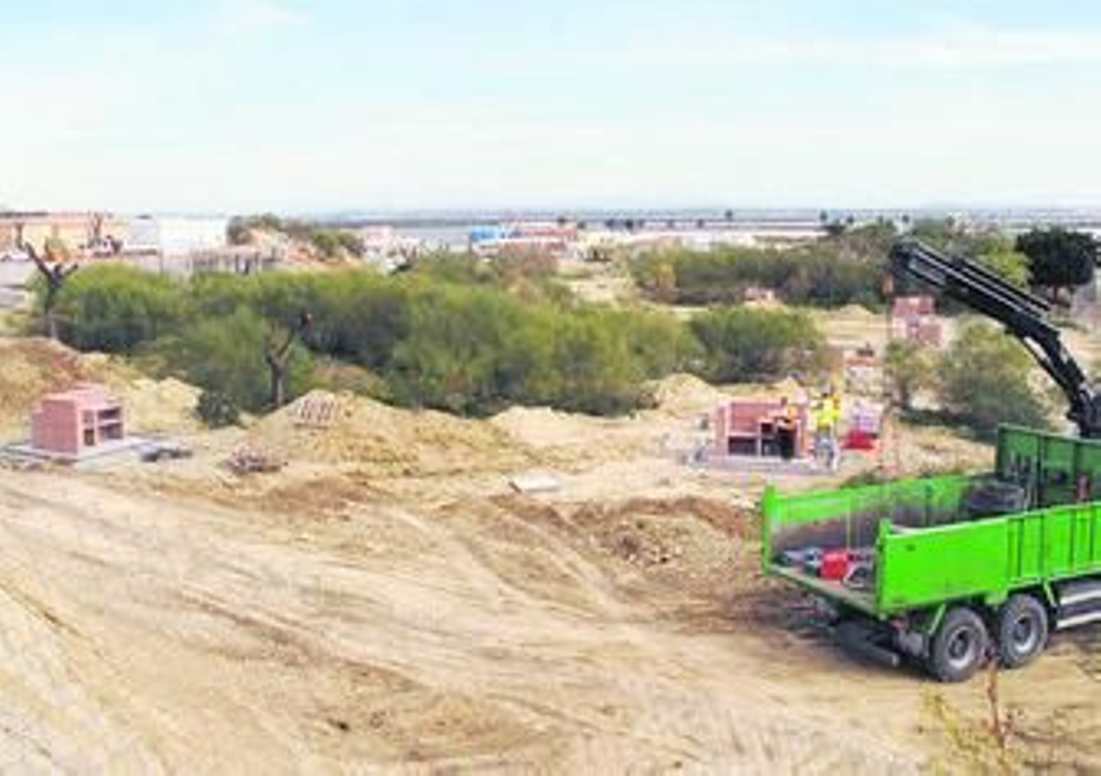 Obras en el parque del Cerro, los pasados días.