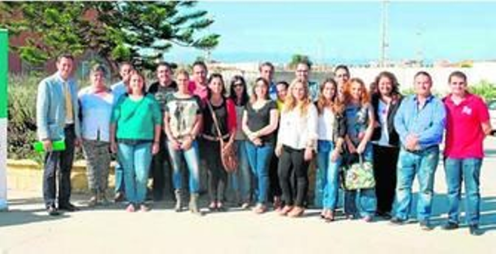 Los participantes en la Lanzadera de Empleo de La Línea.