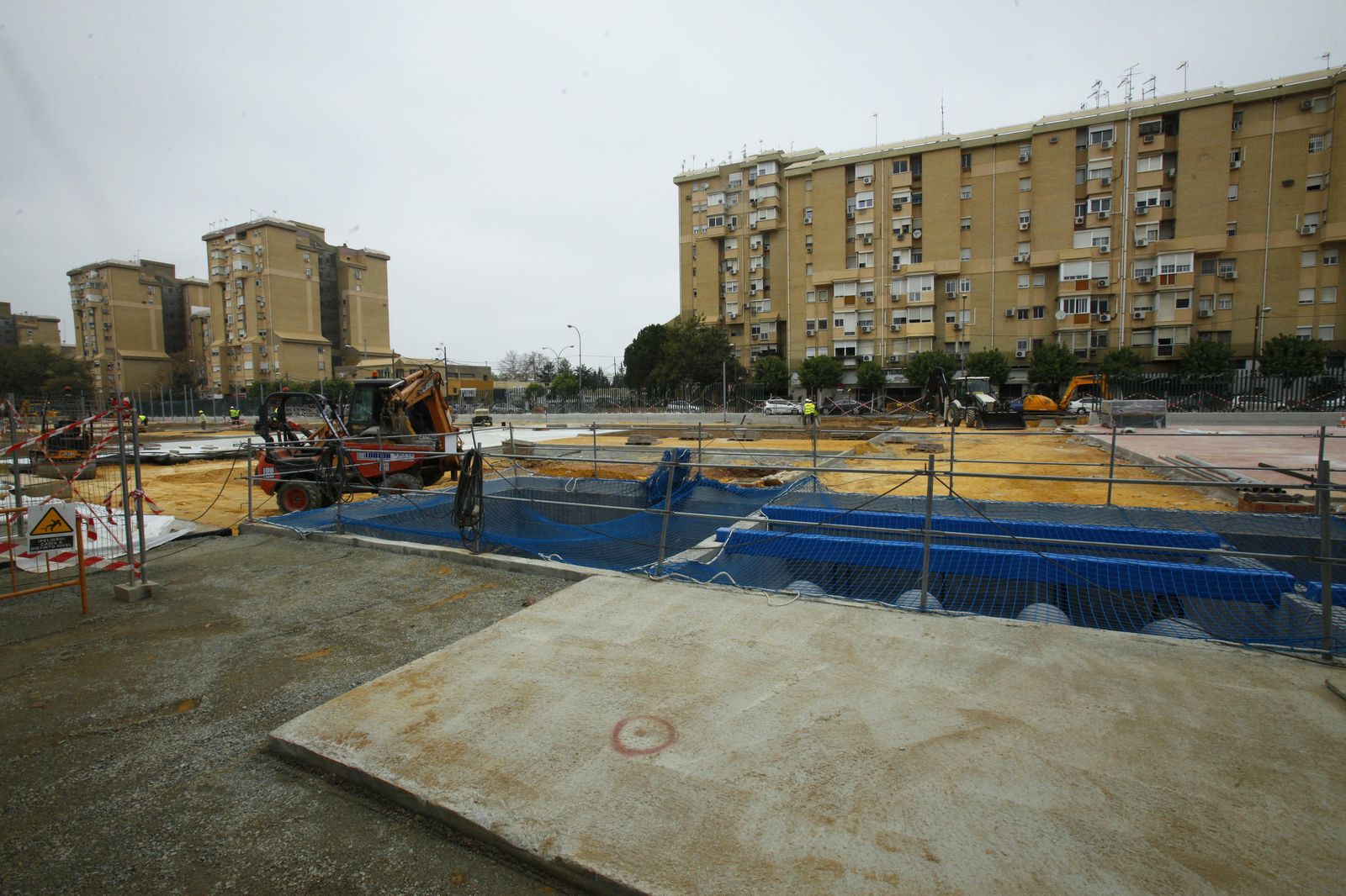Las imágenes de la visita a las obras del tanque de tormentas de Kansas City
