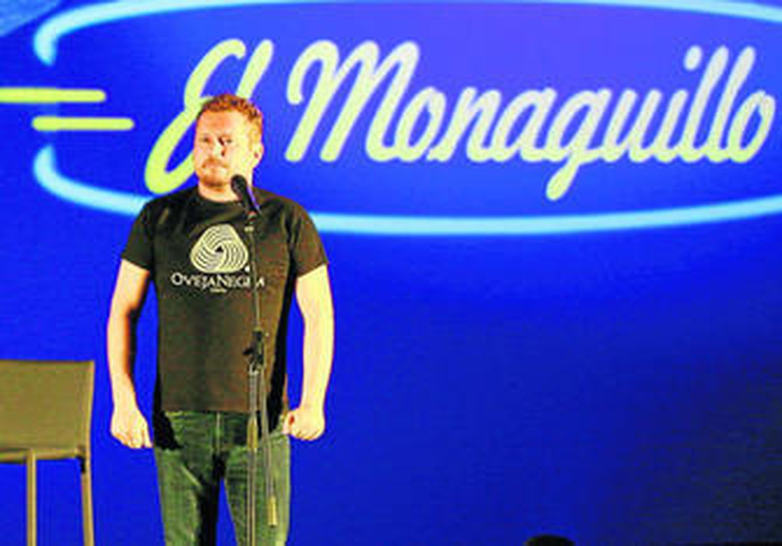 El malagueño durante su actuación en la sala de cine el pasado viernes.