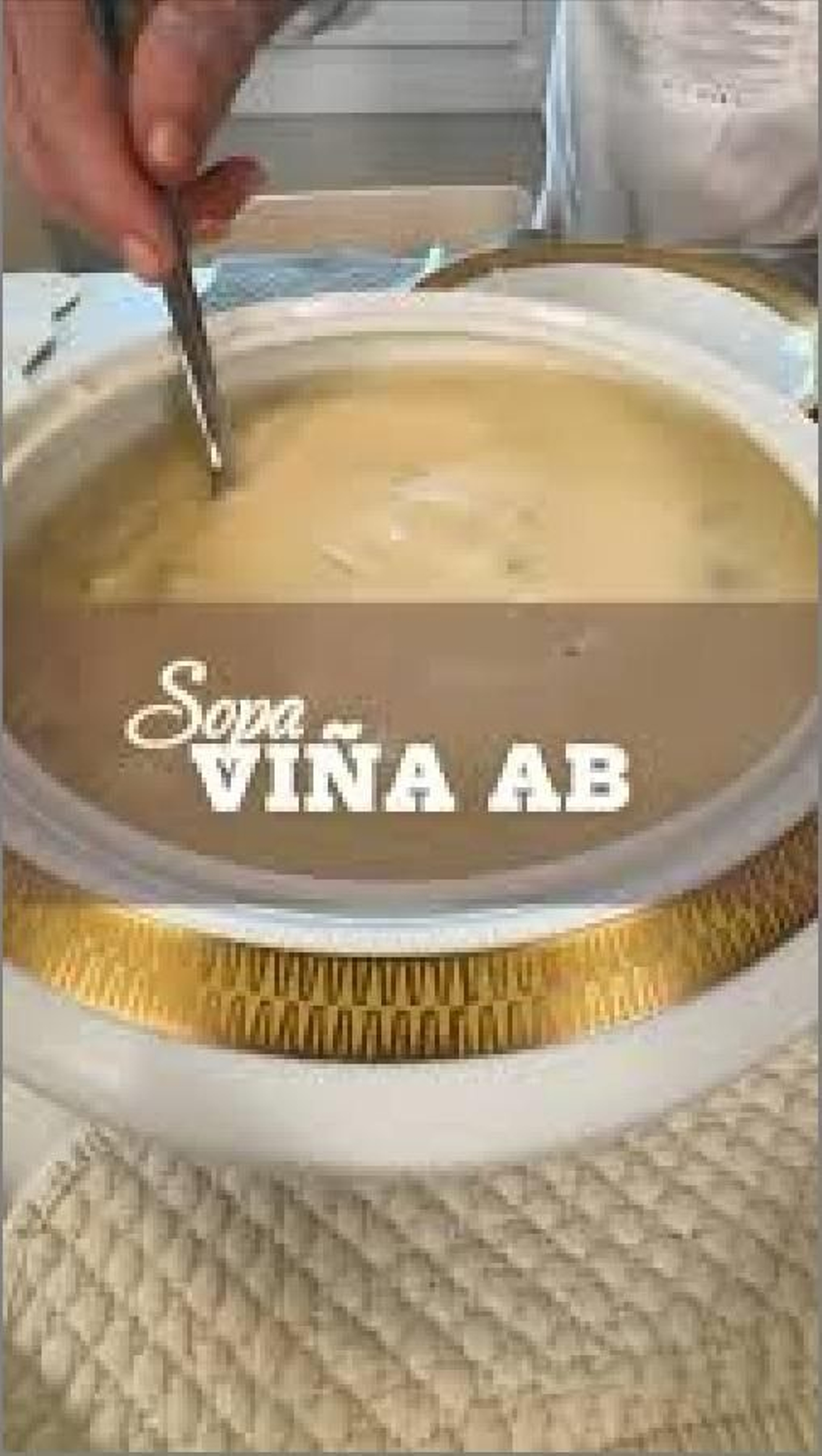 La famosa sopa Viña AB.