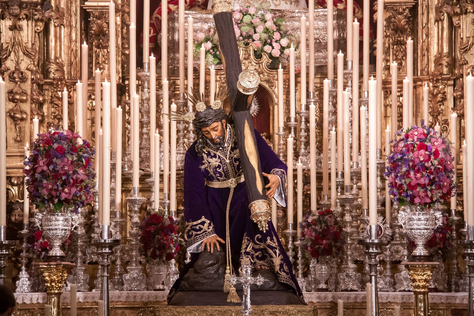 El Cristo de las Tres Caídas de Triana no fue a Santa Ana durante sus cultos