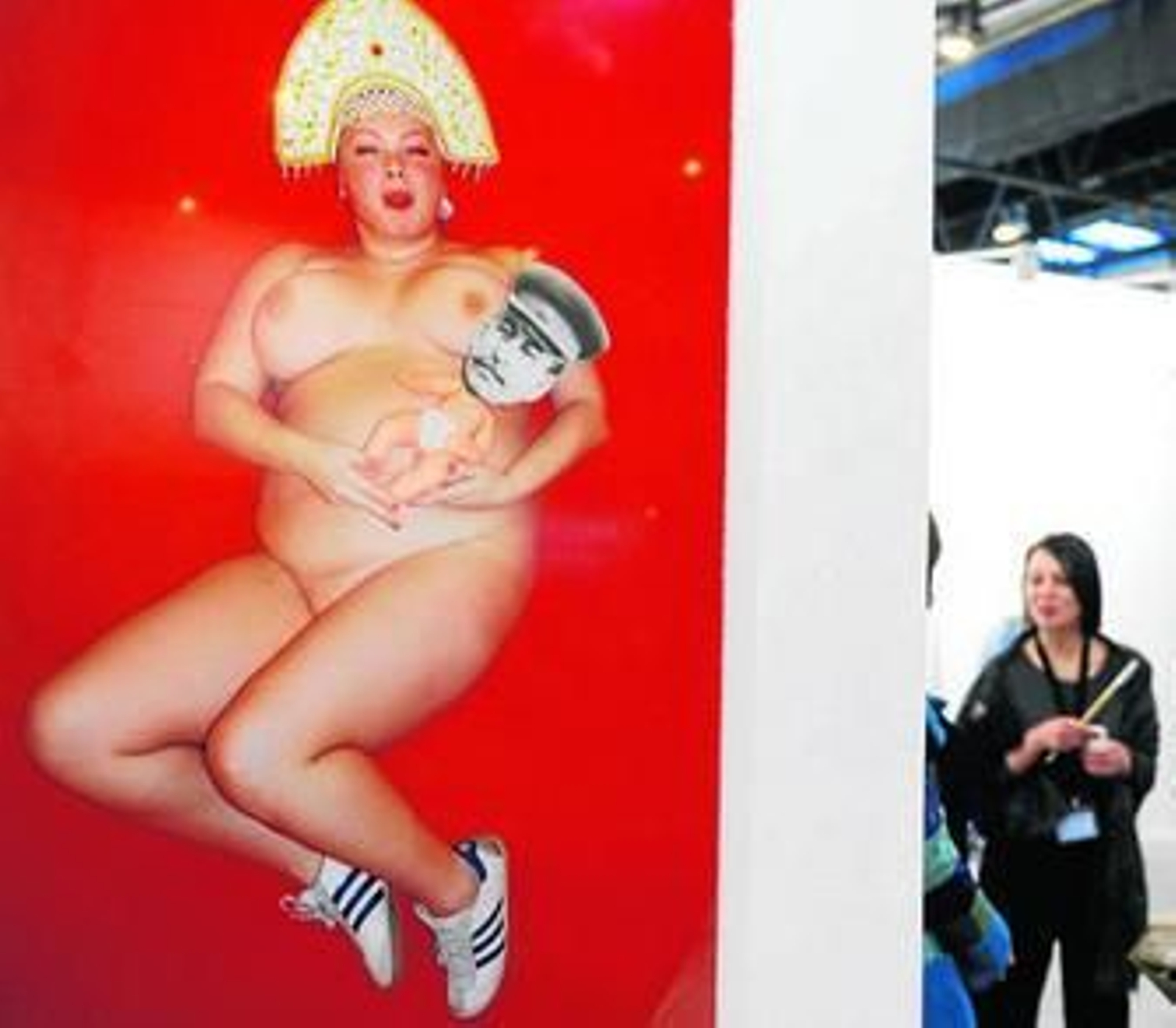 Una de las obras que se exhiben en el stand de la galería rusa M&J Gulmann.