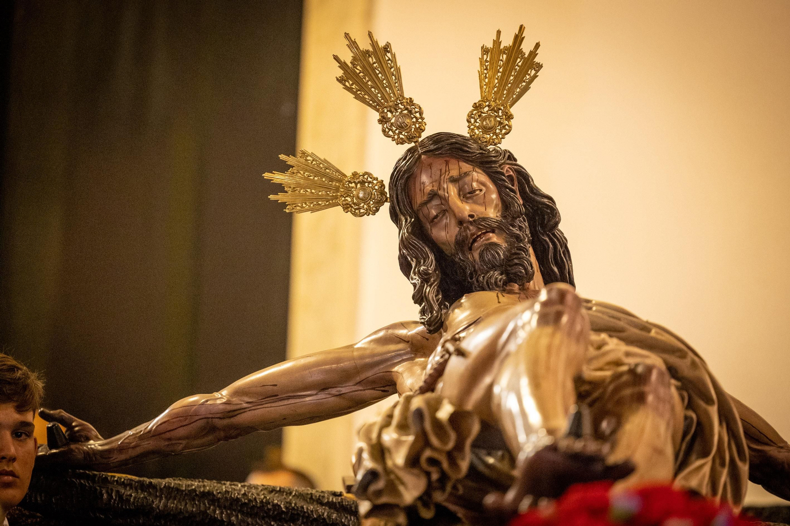 Imágenes del traslado del Cristo de las Aguas a la Catedral