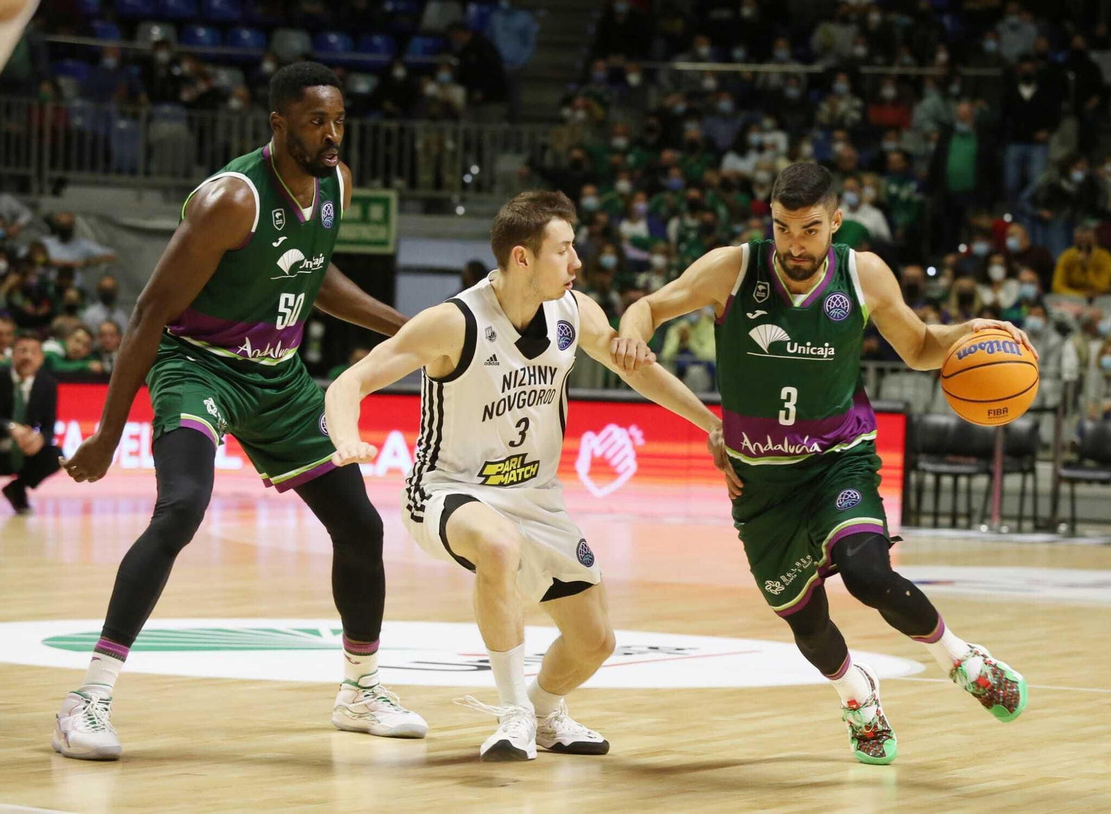 El Unicaja-Nizhny Novgorod, en fotos