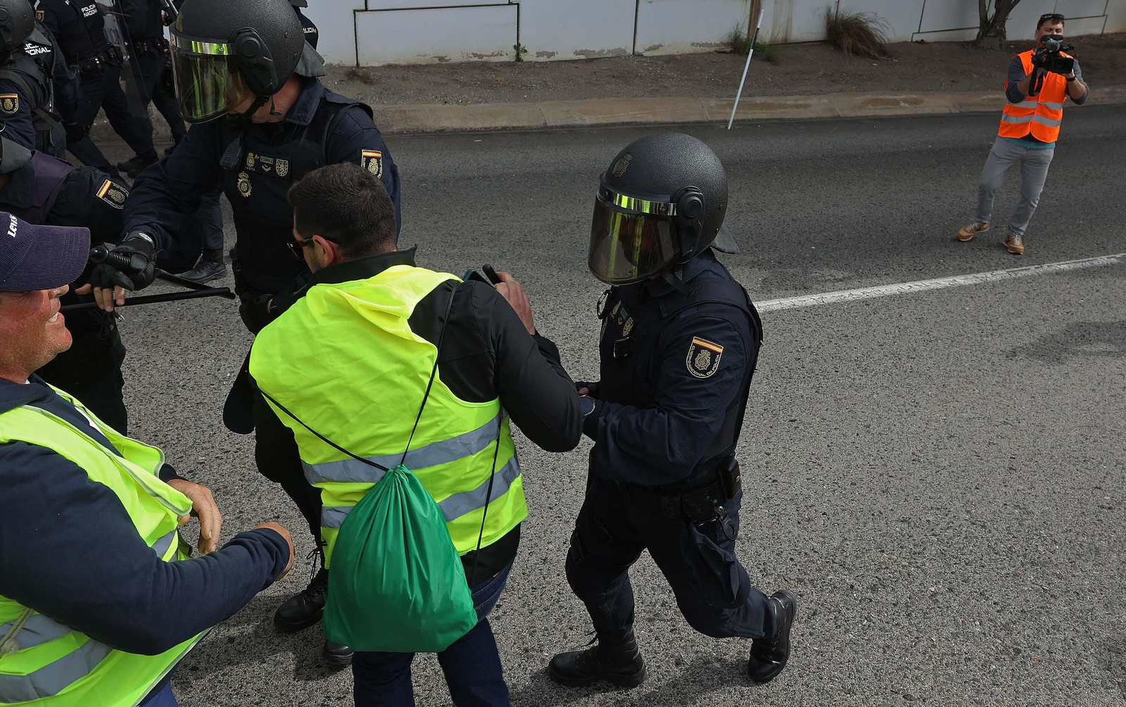 Imágenes de las protestas de los agricultores en Algeciras
