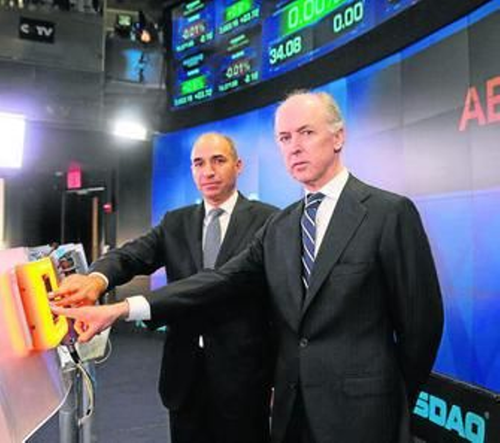 Manuel Sánchez Ortega, consejero delegado de Abengoa, y Felipe Benjumea, presidente de la compañía.