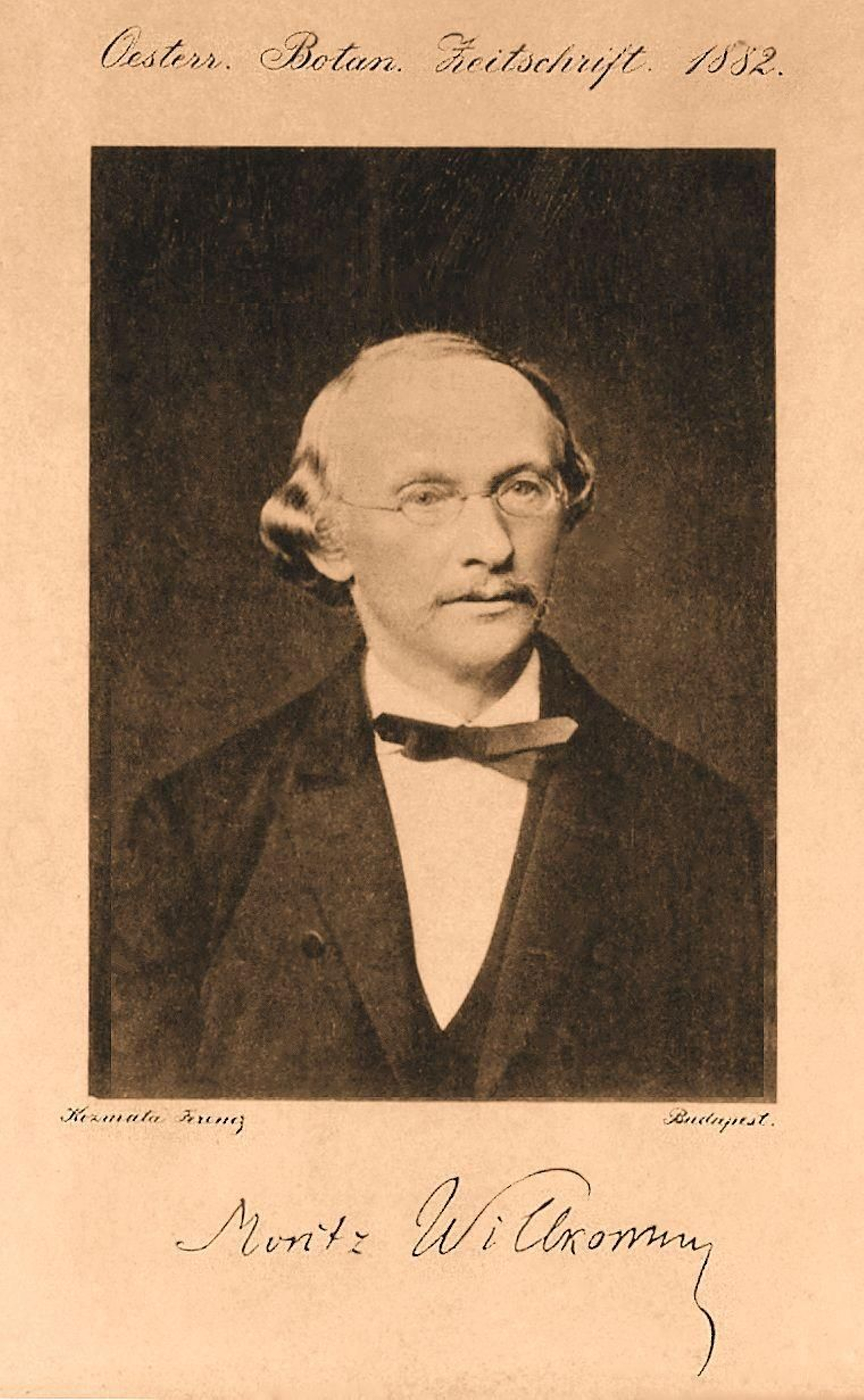 El botánico Henrich Moritz Willkomm.