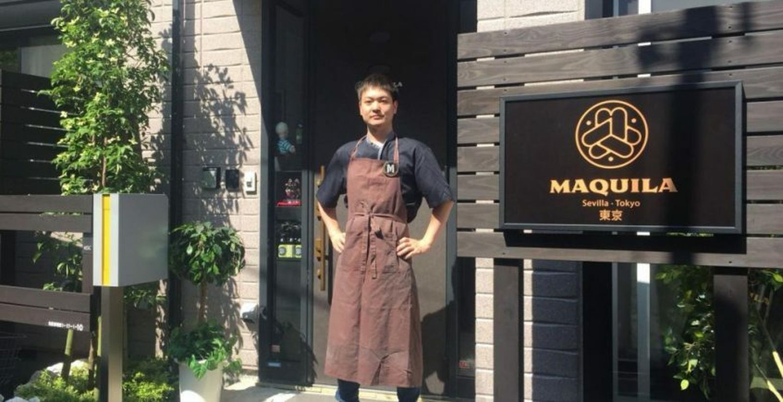 Ren Anzay a las puertas del nuevo establecimiento de Maquila en Tokio