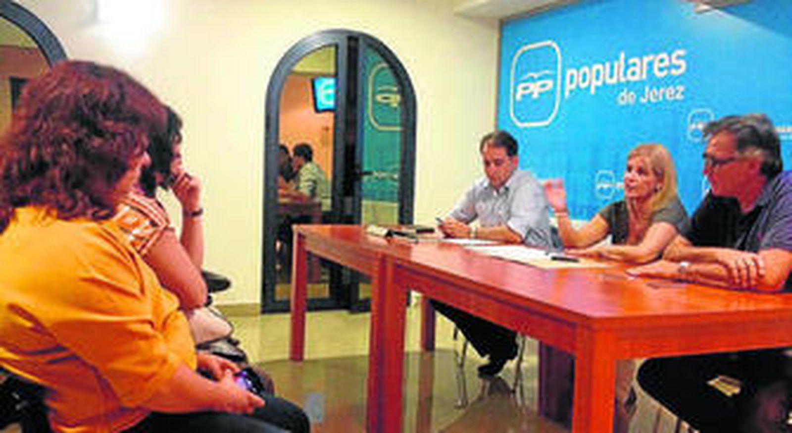 Saldaña, Pelayo y Durá, en la reunión del pasado martes.