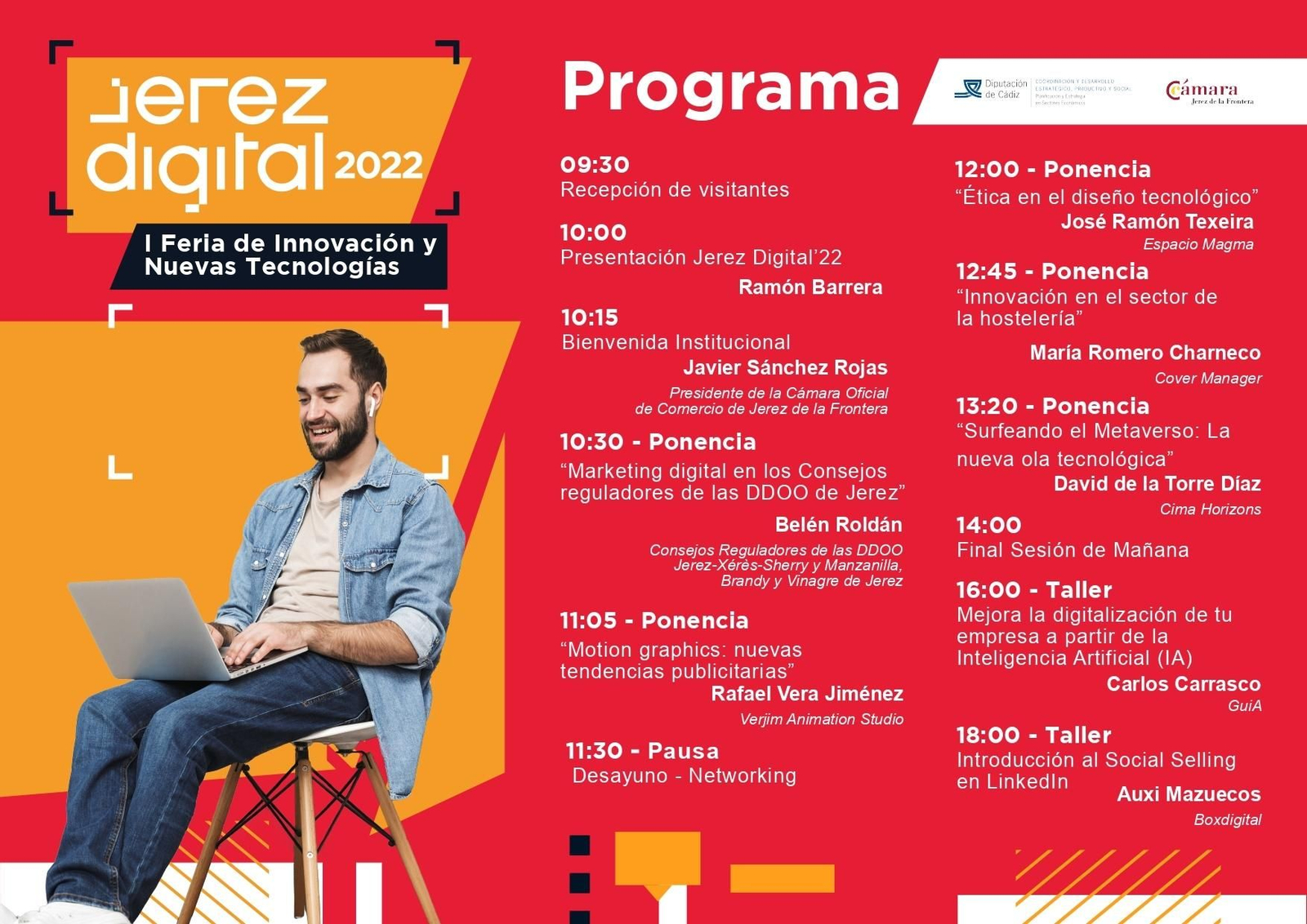 El programa de la I Feria de Innovación y Nuevas Tecnologías 'Jerez Digital 2022' El programa de la I Feria de Innovación y Nuevas Tecnologías 'Jerez Digital 2022'