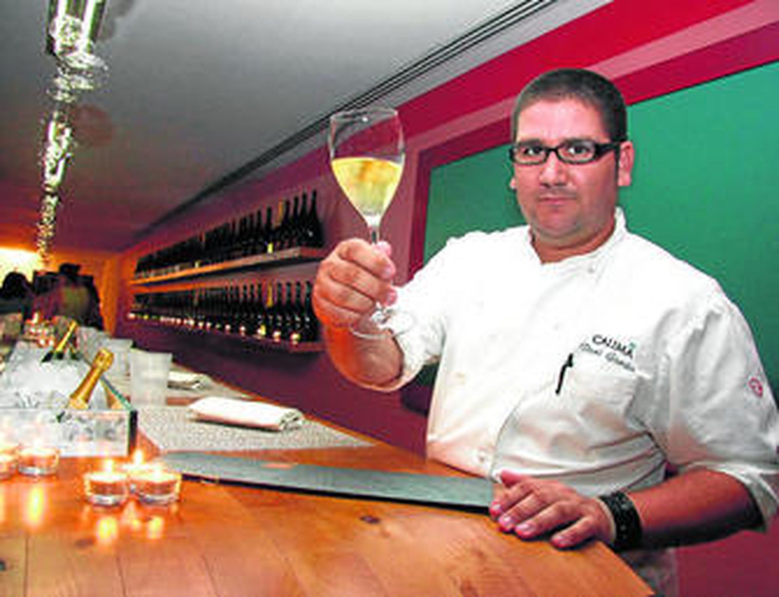 El malagueño Dani García posa en su restaurante Calima, en una imagen de archivo.