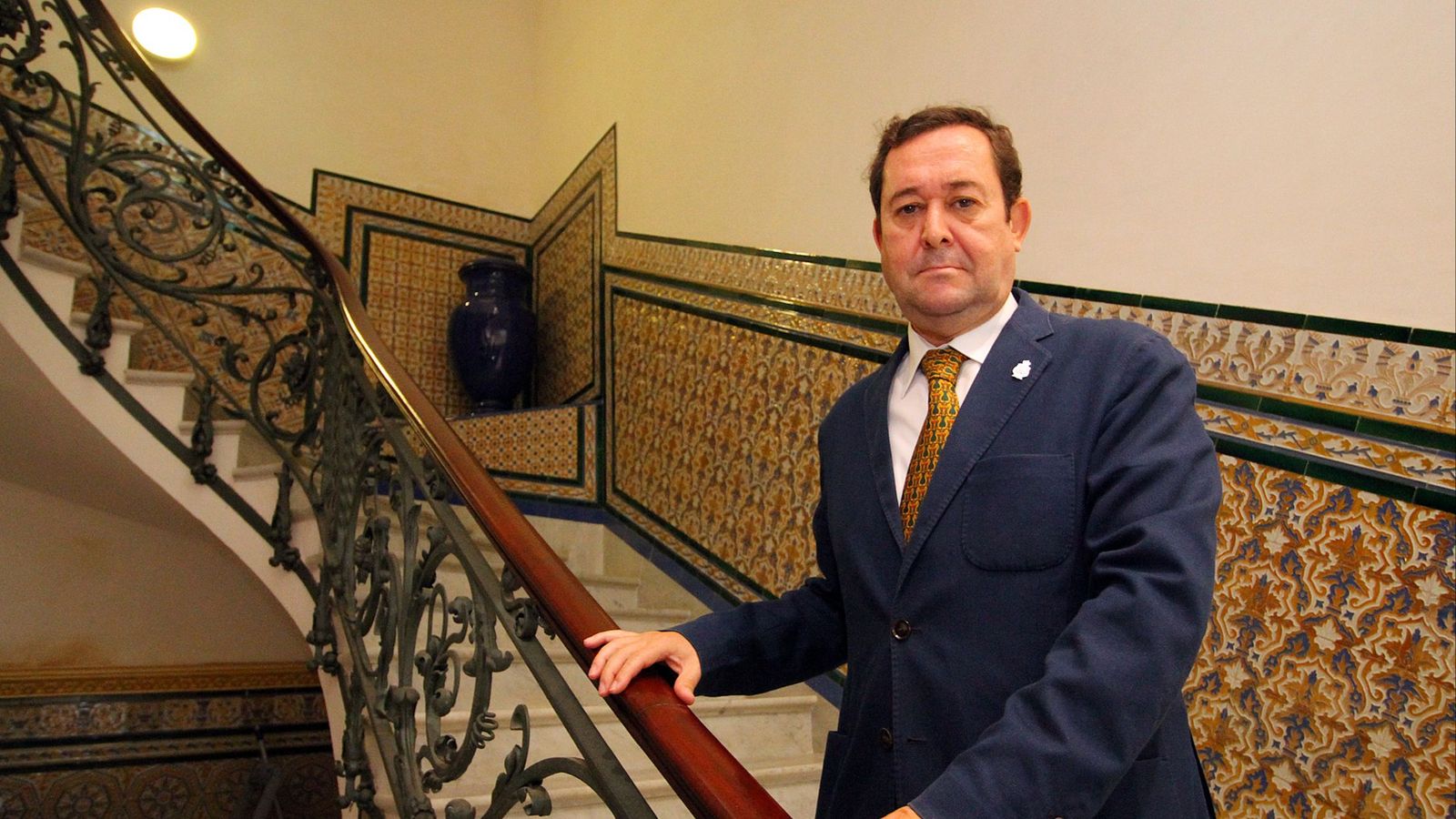 Antonio  Pontón , presidente de la Audiencia Provincial de Huelva. Entrevista de Huelva Información en la sedes judicial de la calle Vázquez López.