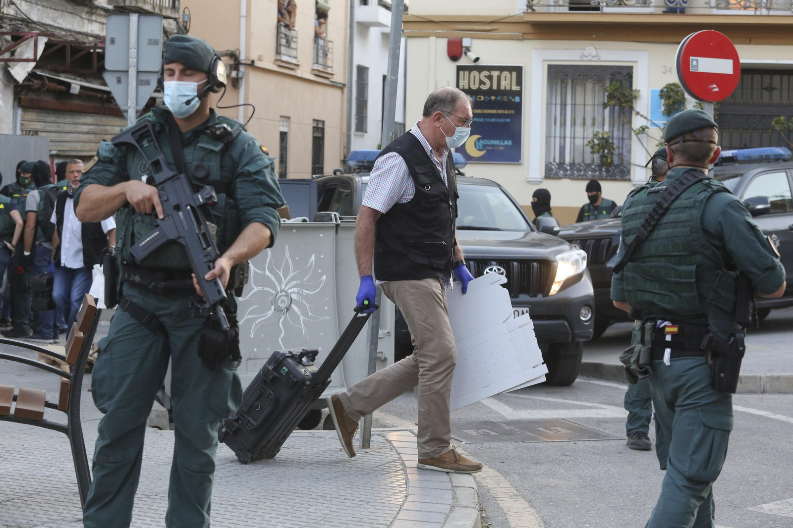 Las fotos de la operación de la Guardia Civil contra el terrorismo internacional en Málaga
