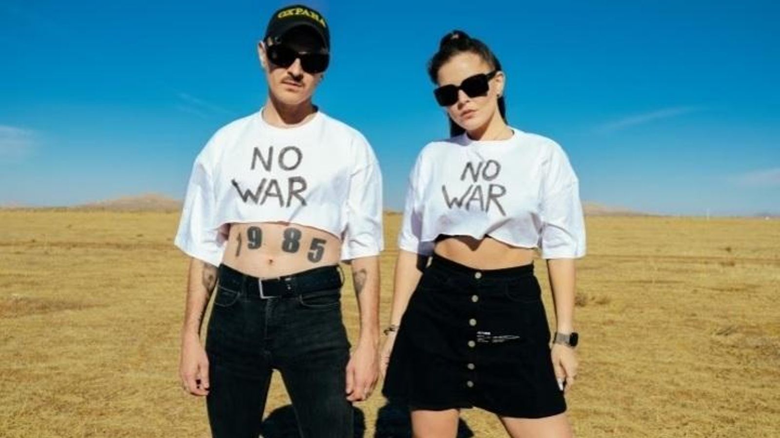 El dúo Little Big con sus protestas contra la guerra en Ucrania