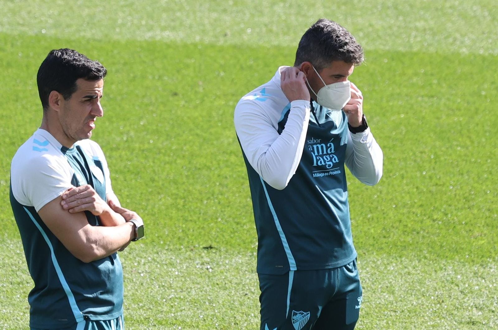 Funes, con fiebre y mascarilla pero al pie del cañón